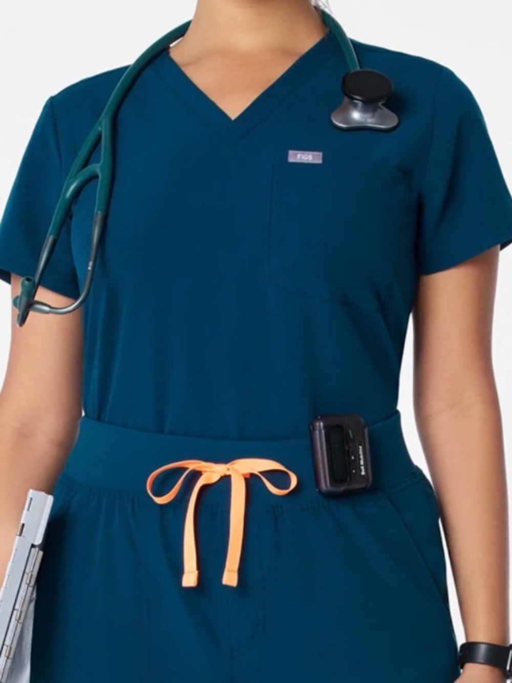 Women’s figs scrubs - reef - S top, XS joggers